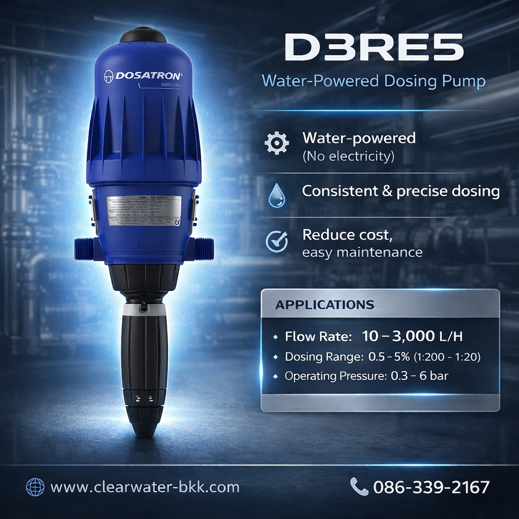ปั๊มดูดสารเคมี DOSATRON PUMP รุ่น D3RE5